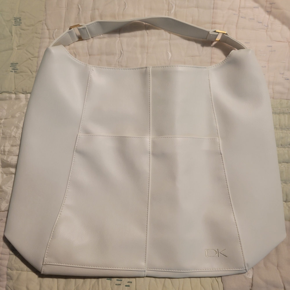 Donna Karan White Shoulder Bag